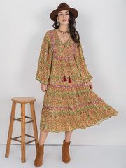 Comfortable Long Tassel Dress Casual Suitable Multiple Occasions