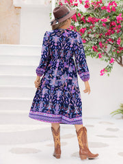 Printed Loose Wear A line Dress