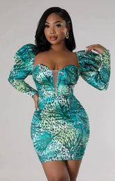 Robe à manches longues, robe ajustée, robe hanche