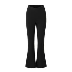 Pantalon évasé amincissant à jambe longue en V, pantalon bootcut, vêtements d'extérieur, pantalon décontracté