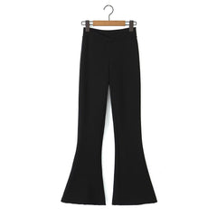 Pantalon évasé amincissant à jambe longue en V, pantalon bootcut, vêtements d'extérieur, pantalon décontracté