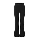 Slimming Long Leg V Shaped Waist Flared Pants Bootcut Trousers Outerwear Casual Pants