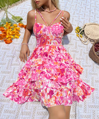 Sweet Backless Spaghetti Straps Dress