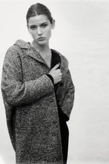 Elegant Intellectual Solid Color Coat Fall Lapels Loose Top Pocket Decoration Coat