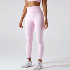 Nahtlose Yogahose, Skinny Peach Pants, Hüfthebende Sporthose, schnelltrocknende Lauf-Fitnesshose