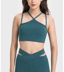 Thin Strap Beauty Back Push up Sports Bra