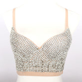 Studded Brassiere Suspenders Vest Outer Wear Light Diamond Tube Top Beauty Back Corset