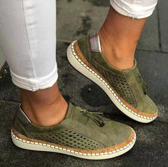 Charming Single-layer Tassel Hollow Slip-on Lazy