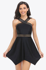 Printed Swim Dress Bottoms Set