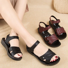 Summer Flat Grandma Elderly Soft Bottom Lady