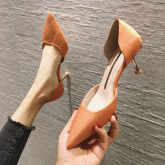 Women's Style High Pointed Toe Shallow Mouth Stiletto Heels