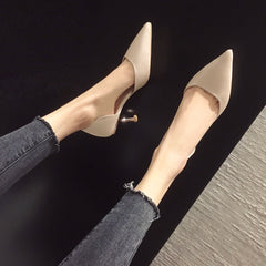 Women's Style High Pointed Toe Shallow Mouth Stiletto Heels