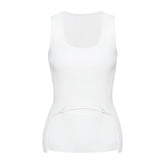 Deconstruction Irregular Asymmetric Detachable Two Piece Vest Knitted Top