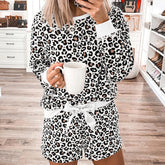 Bedruckter langärmeliger Pyjama, zweiteiliger Pyjama