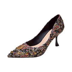 Women's Wedding Korean Style Stiletto Low-cut High