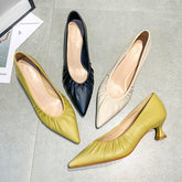Escarpins pour femmes de style coréen, hauts et peu profonds