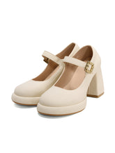 Retro Mary Jane Round Toe High Heel Shoes
