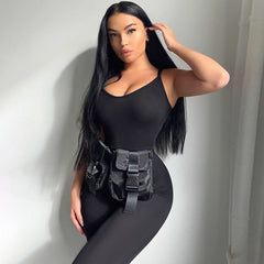 Solid Color Yoga Sports Jumpsuit