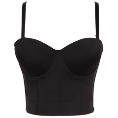 Soutien-gorge tube dos nu de couleur unie, petite bretelle détachable, façonnant le buste, pour femme dansante, enveloppée dans la poitrine