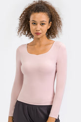 Haut de sport à manches longues très extensible Feel Like Skin