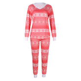 Costume de Noël ample et décontracté à manches longues et imprimé cerf