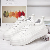 Trendy Comfortable Durable Women's Platform White