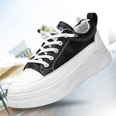 Plateforme blanche tendance, confortable et durable pour femme
