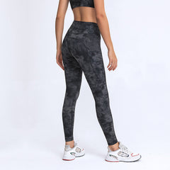 Yoga Pants Elastic Double Sided Brushed High Waisted Trousers Patchwork Pocket Sports Running Cropped Pants