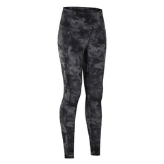 Yoga Pants Elastic Double Sided Brushed High Waisted Trousers Patchwork Pocket Sports Running Cropped Pants