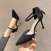 Women's High Autumn Graceful Bow Hollowed