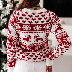 Pull de Noël à manches raglan