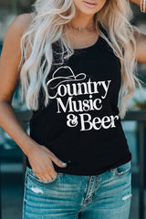 COUNTRY MUSIC & BEER Grafik Tank