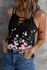 Camisole mit Blumenmuster und Doppelträgern