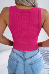 Ärmelloses Stricktop mit Cut-Outs