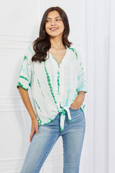 Haut tie-dye grande taille Sew In Love Beachy Keen