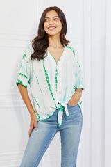 Haut tie-dye grande taille Sew In Love Beachy Keen