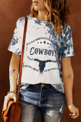 COWBOYS Grafik-Batik-T-Shirt