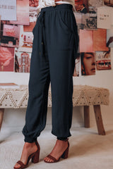 Pantalon de jogging long noué avec poches