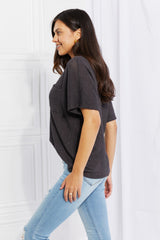 Pull jacquard à trou de serrure Zenana, taille réelle, gris