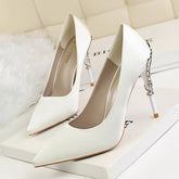 Women's Korean Metal Stiletto Shallow Heels
