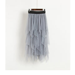 High Waist Mesh Skirt Fairy Tide Skirt