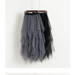 High Waist Mesh Skirt Fairy Tide Skirt