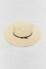 Fame Boho Straw Fedora Hat