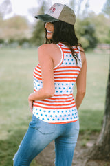 Stars Stripes Round Neck Tank