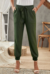 Jogginghose mit Kordelzug und elastischer Taille