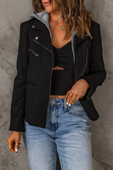 Kapuzenjacke mit Reißverschluss