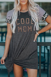 Robe torsadée graphique COOL MOM