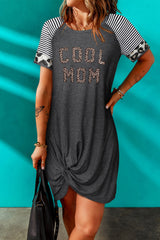 Robe torsadée graphique COOL MOM