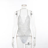 Bodysuits Lace Jumpsuit Plus Size