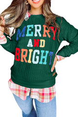 Sweat-shirt matelassé blanc Merry Bright
